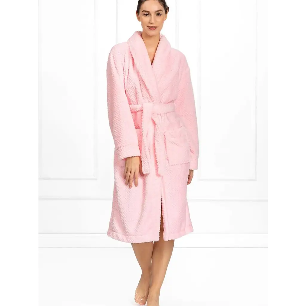 Bathrobe model 174663 Pink by Momenti Per Me - Bathrobes