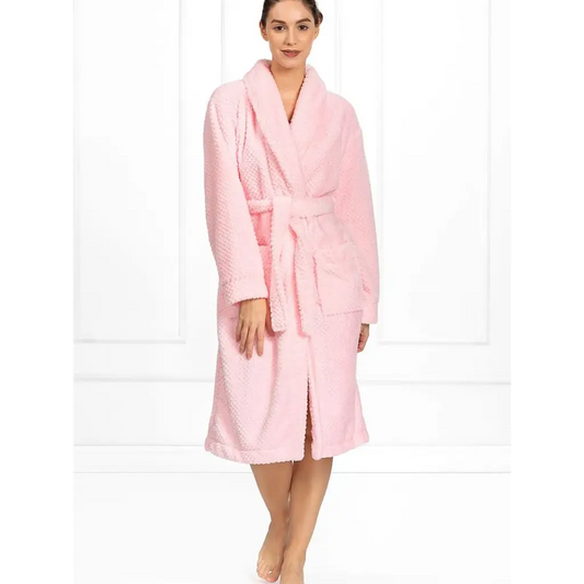 Bathrobe model 174663 Pink by Momenti Per Me - Bathrobes