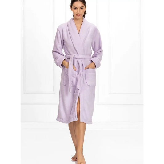 Bathrobe model 175516 Violet by Momenti Per Me - Bathrobes