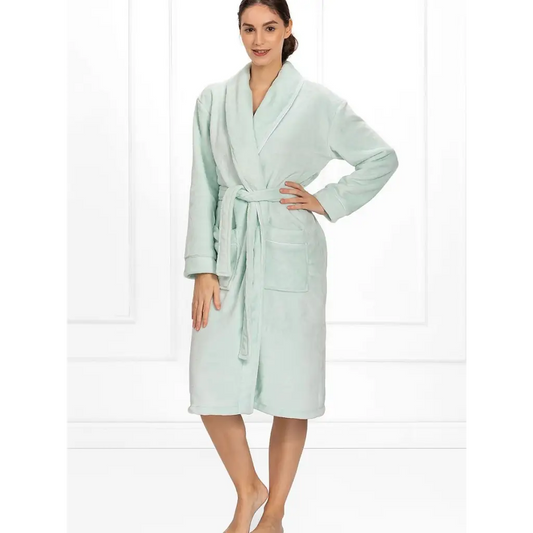 Bathrobe model 178589 Green by Momenti Per Me - Bathrobes