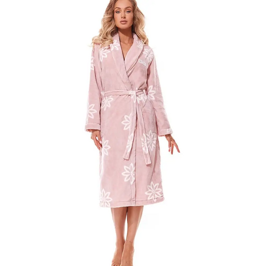 Bathrobe model 185308 Pink by L&L collection - Bathrobes