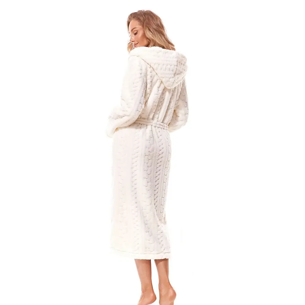 Bathrobe model 185309 Beige by L&L collection - Bathrobes