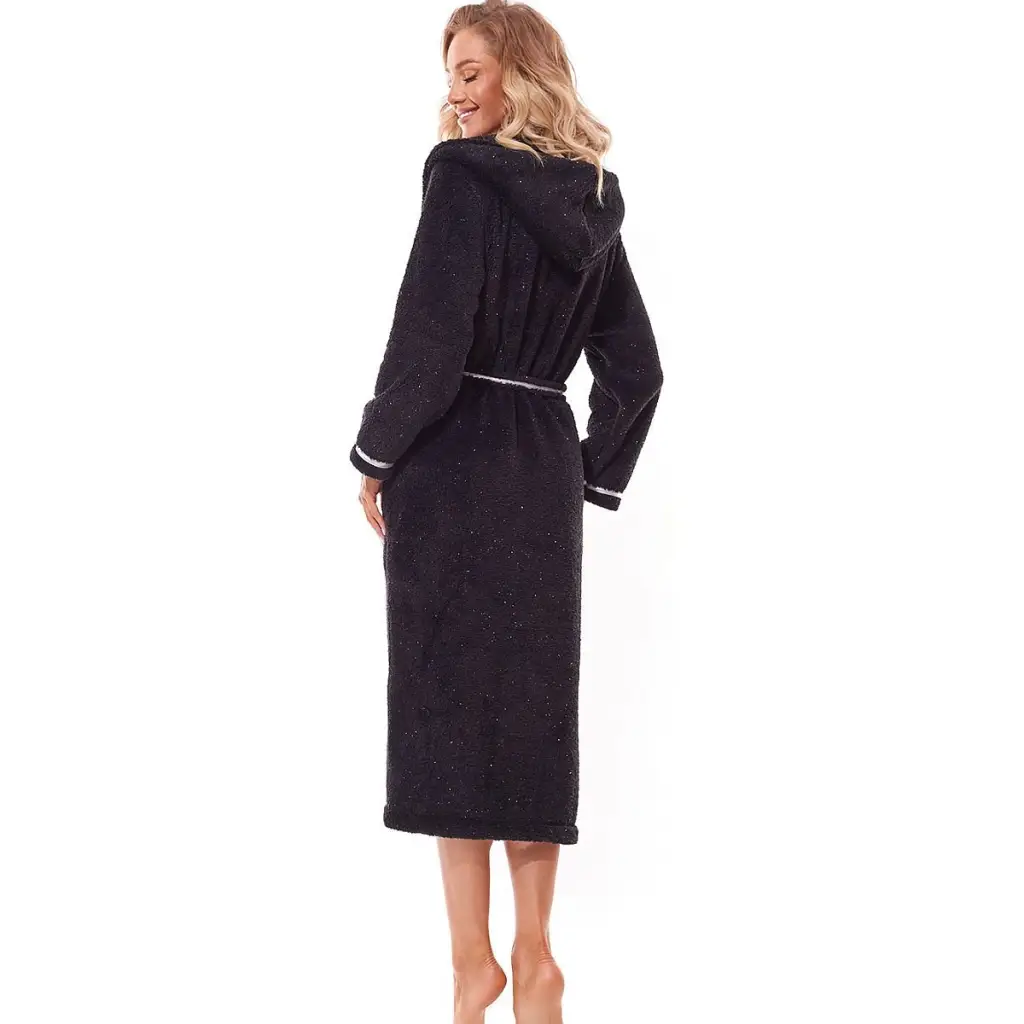 Bathrobe model 185311 Black by L&L collection - Bathrobes