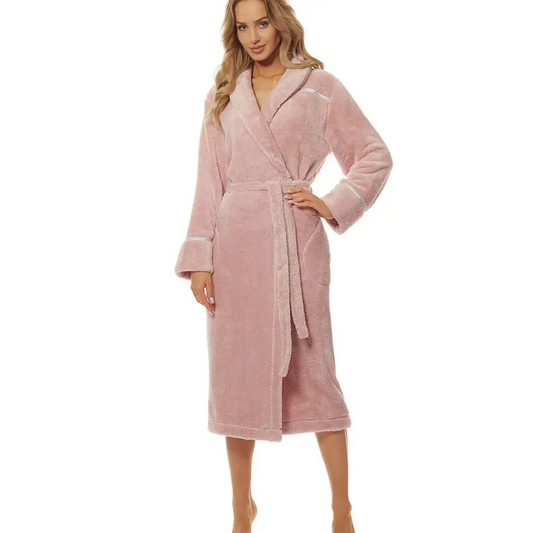 Bathrobe model 186212 Pink by L&L collection - Bathrobes