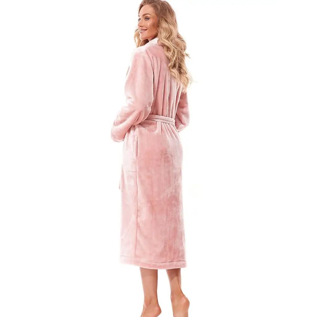 Bathrobe model 187518 Pink by L&L collection - Bathrobes