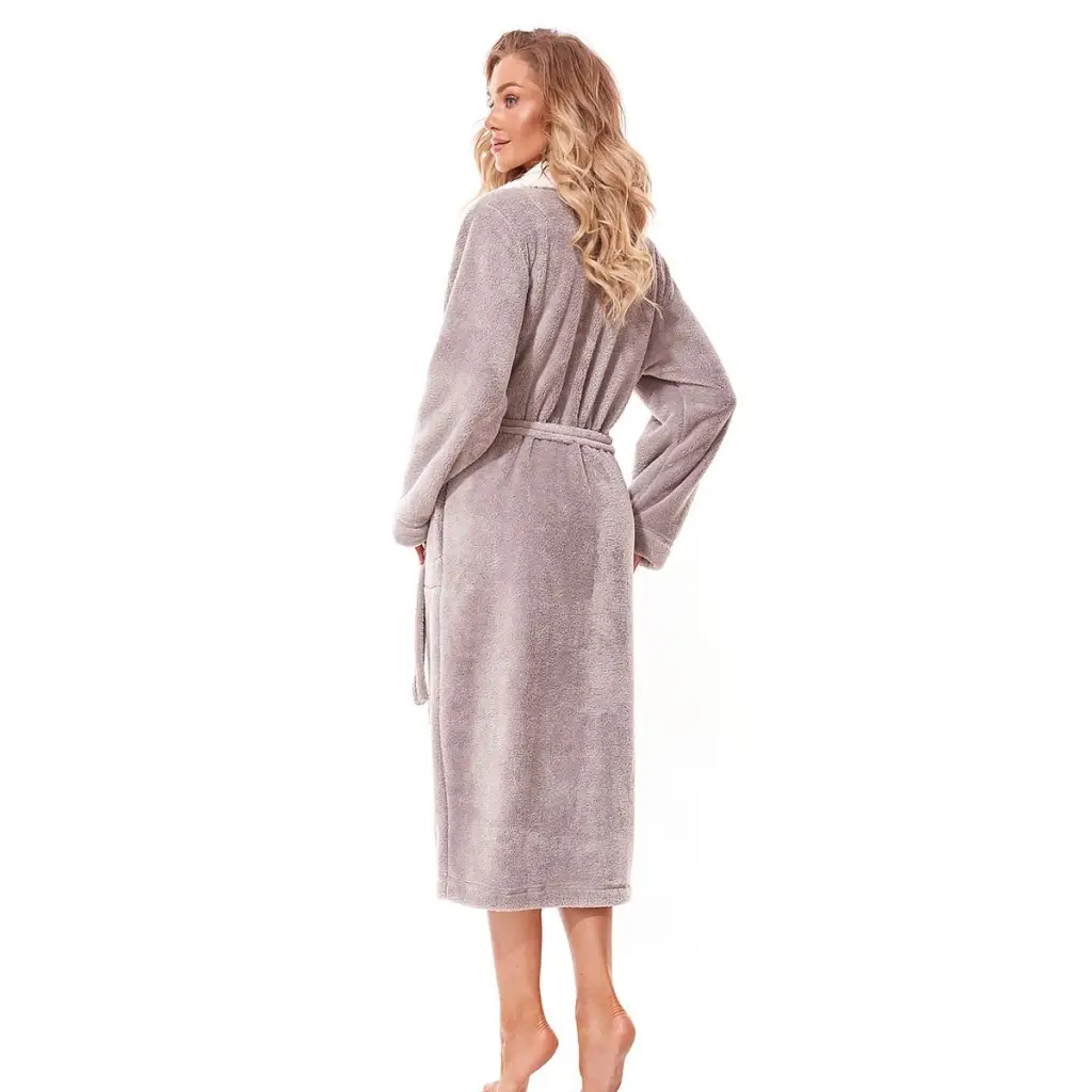 Bathrobe model 188079 Beige by L&L collection - Bathrobes