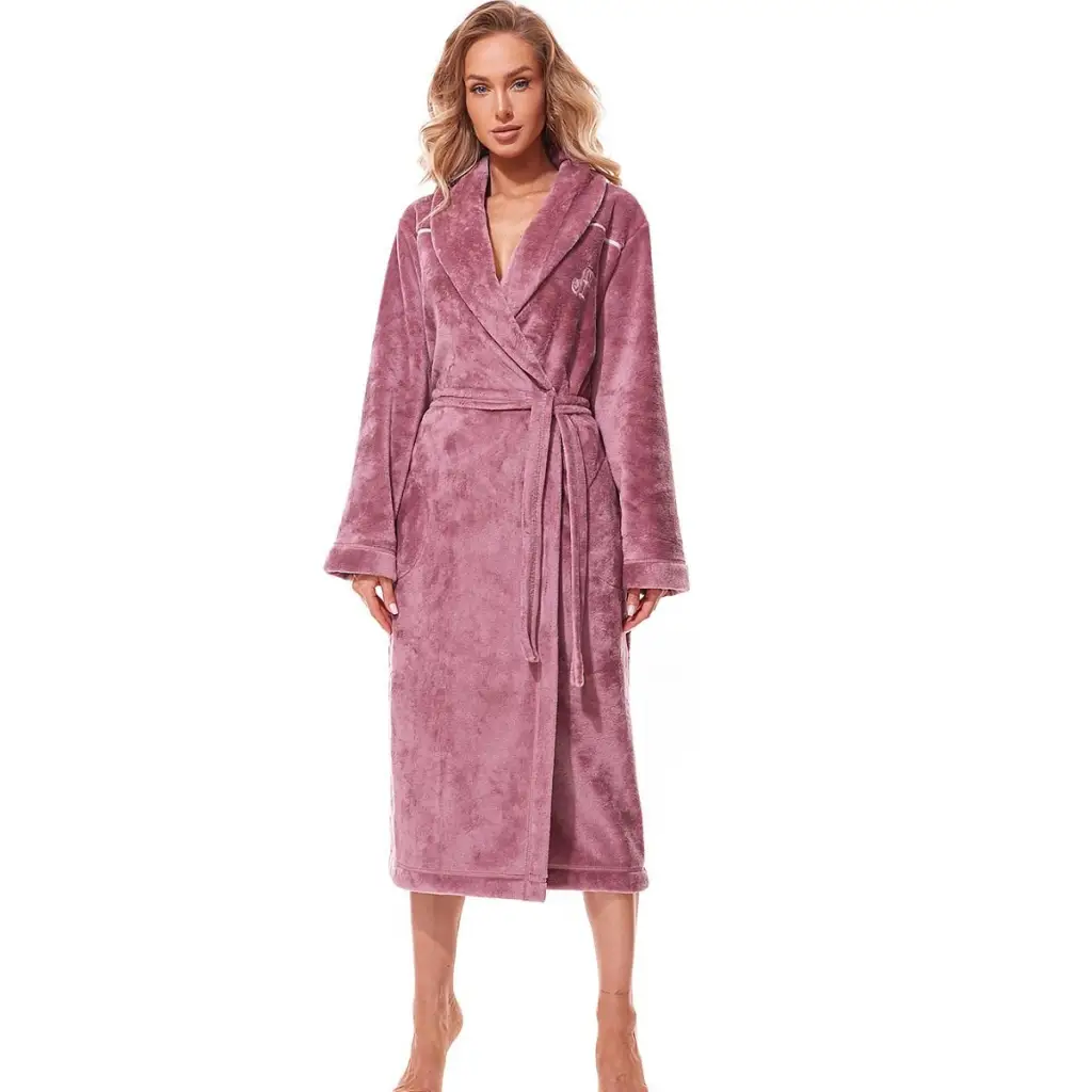 Bathrobe model 188080 Pink by L&L collection - Bathrobes