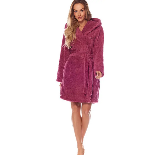 Bathrobe model 188085 Pink by L&L collection - Bathrobes