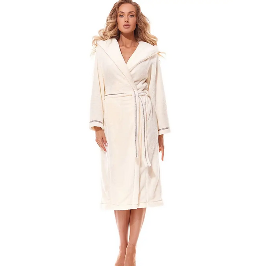 Bathrobe model 188991 Beige by L&L collection - Bathrobes