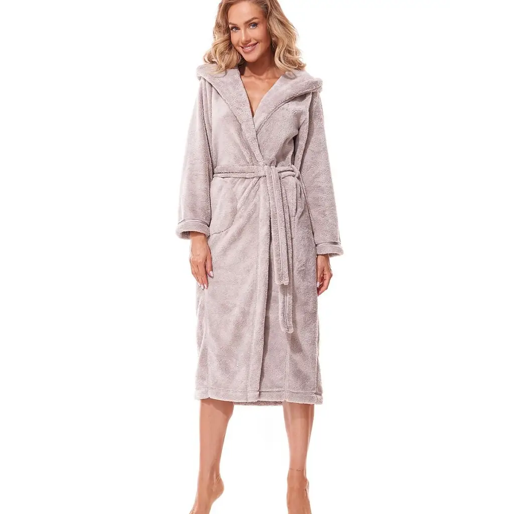 Bathrobe model 188992 Grey by L&L collection - Bathrobes