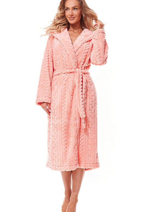 Bathrobe model 190015 Orange by L&L collection - Bathrobes