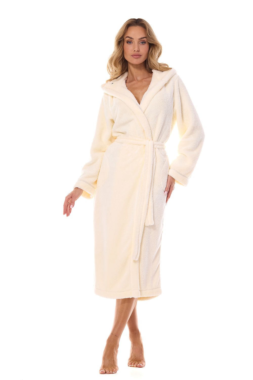 Bathrobe model 199374 Beige by L&L collection - Bathrobes