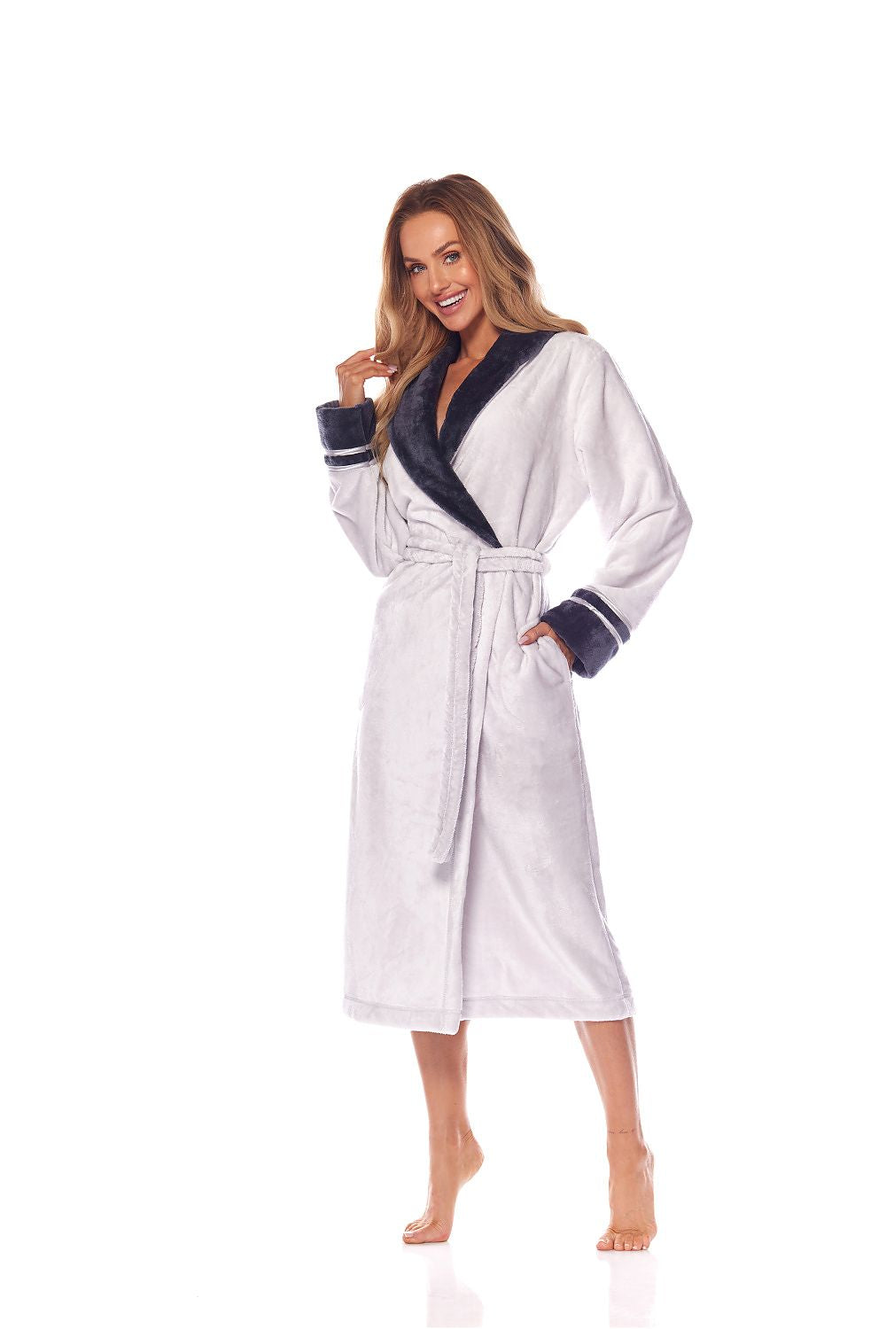 Bathrobe model 199721 Beige by L&L collection - Bathrobes