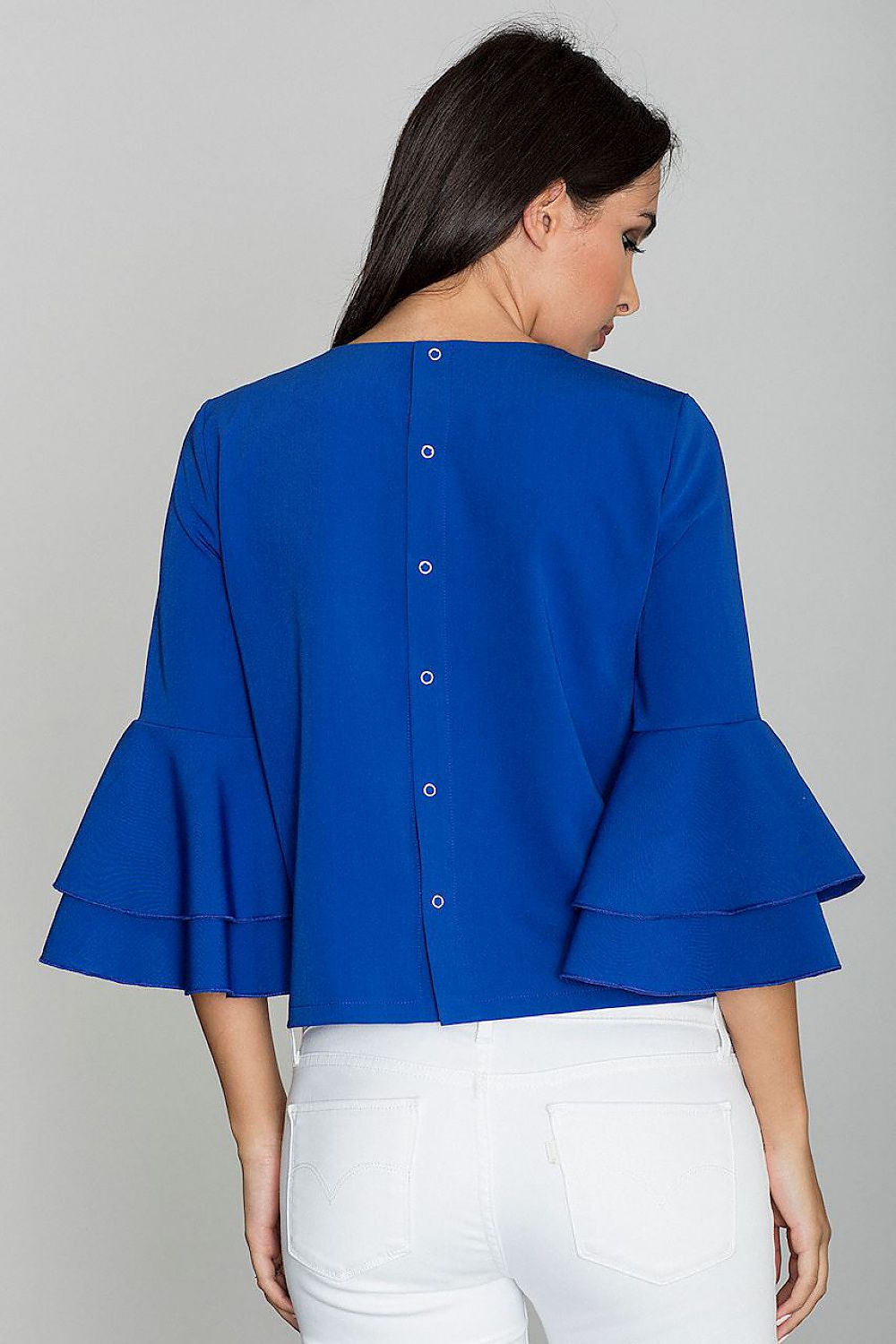 Blouse model 111060 Blue by Figl - Blouses