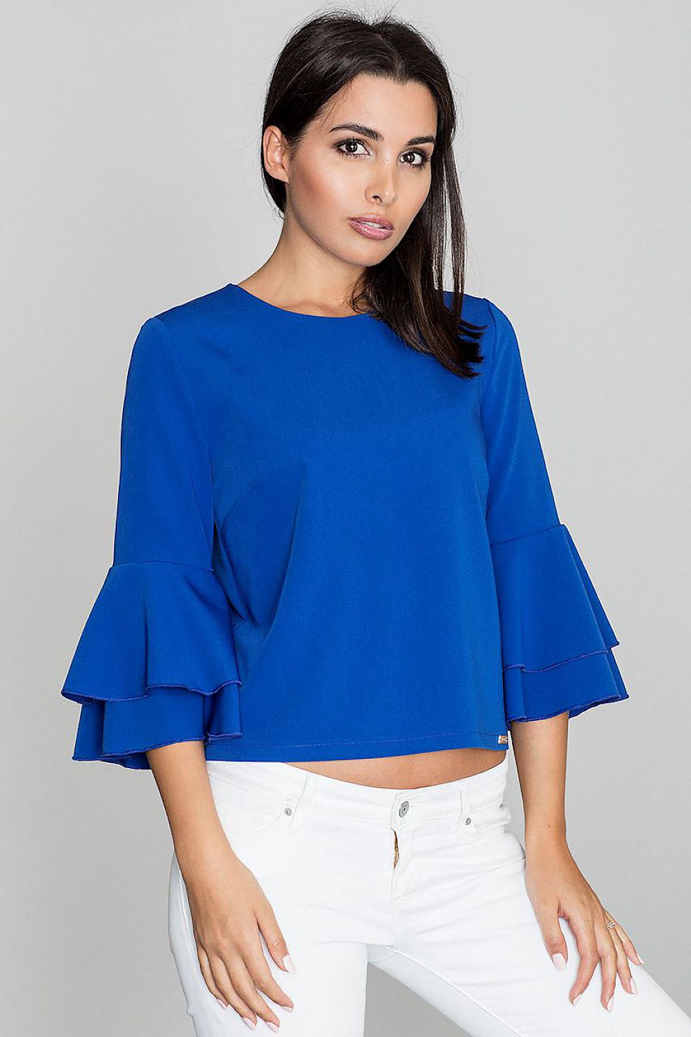 Blouse model 111060 Blue by Figl - Blouses