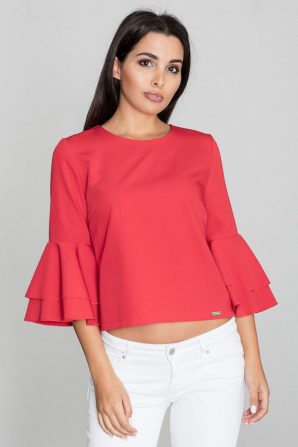 Blouse model 111073 Red by Figl - Blouses