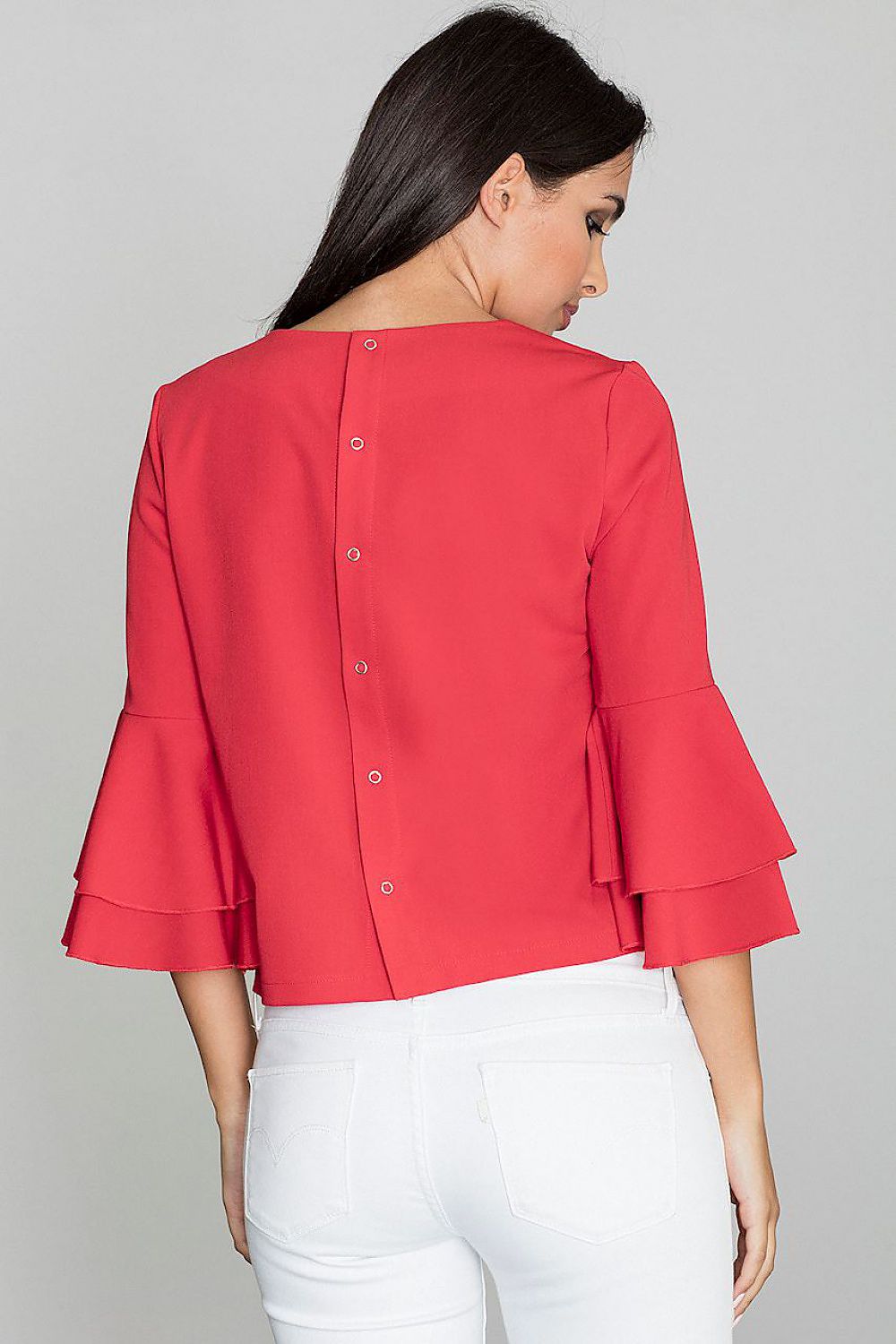 Blouse model 111073 Red by Figl - Blouses