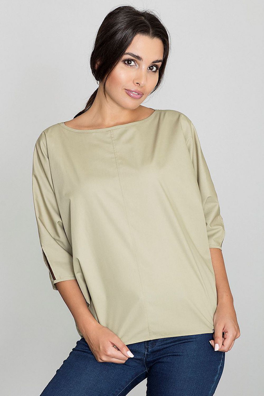 Blouse model 111078 Green by Figl - Blouses