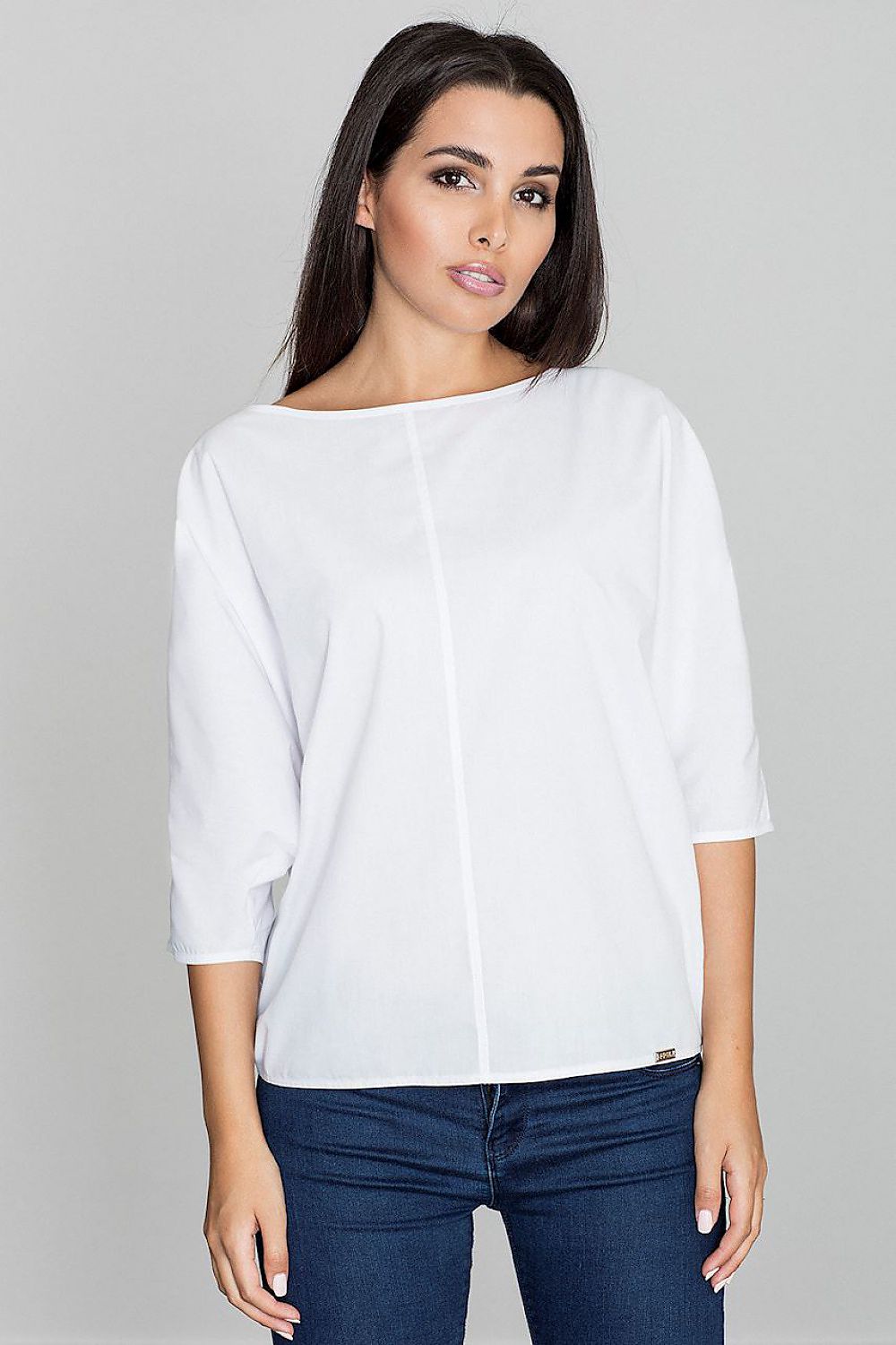 Blouse model 111080 White by Figl - Blouses