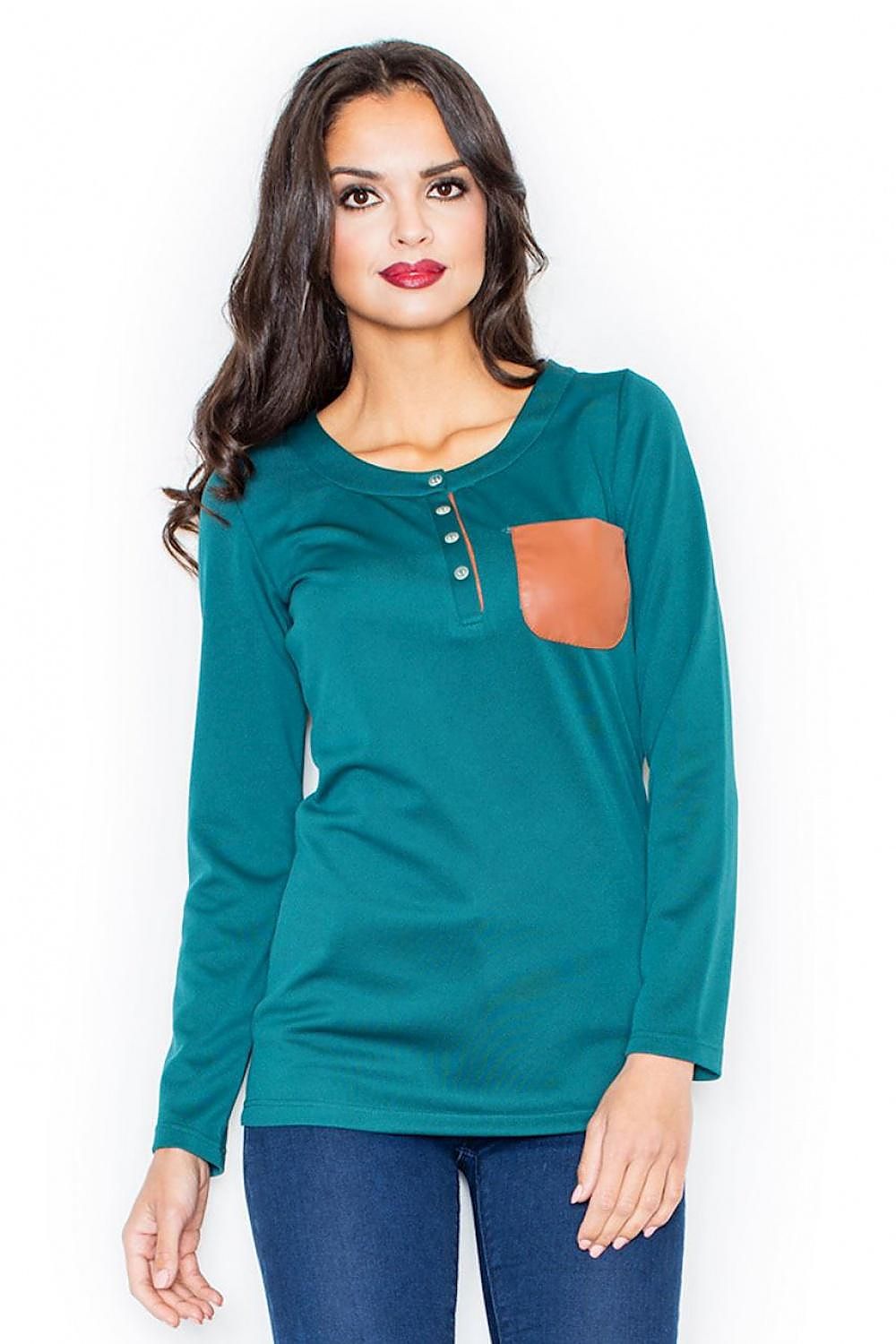 Blouse model 111737 Green by Figl - Blouses