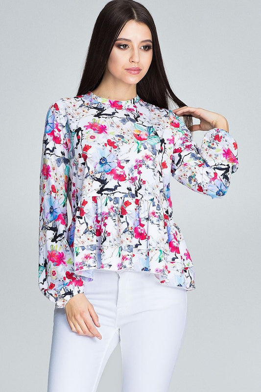 Blouse model 116240 Multicolor by Figl - Blouses