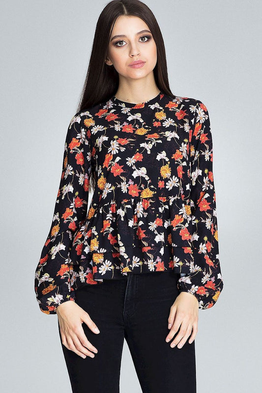 Blouse model 116243 Black by Figl - Blouses