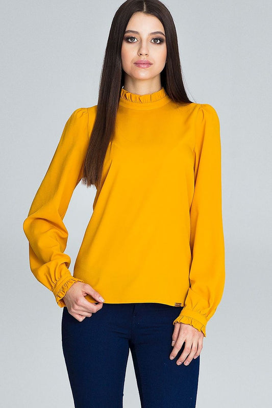 Blouse model 116364 Yellow by Figl - Blouses