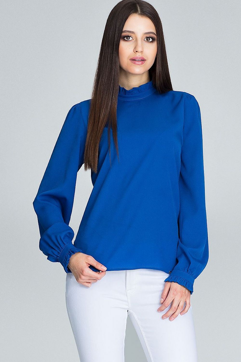 Blouse model 116367 Blue by Figl - Blouses