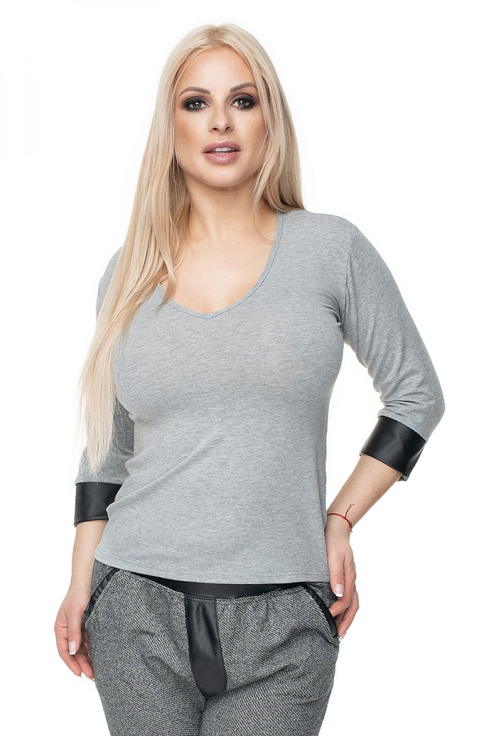 Blouse model 131592 Grey by PeeKaBoo - One Size - Blouses