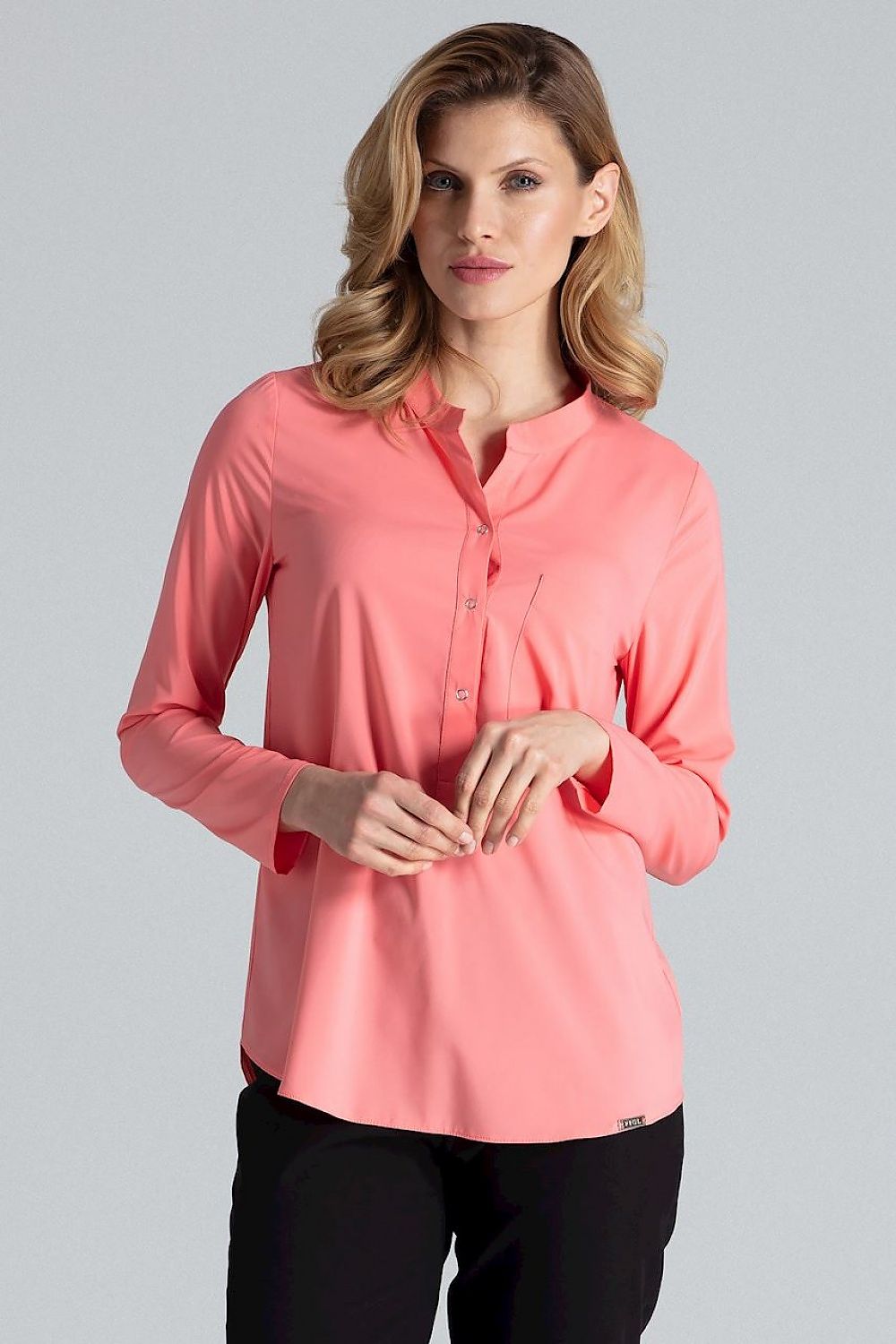 Blouse model 132487 Pink by Figl - Blouses