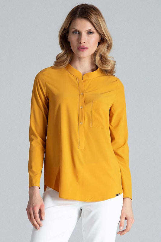 Blouse model 132488 Yellow by Figl - Blouses