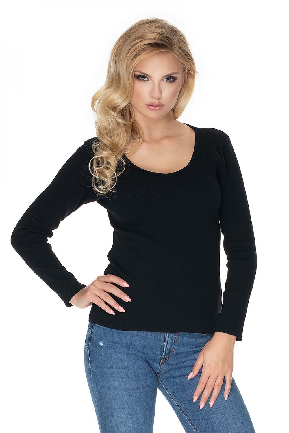 Blouse model 134582 Black by PeeKaBoo - One Size - Blouses