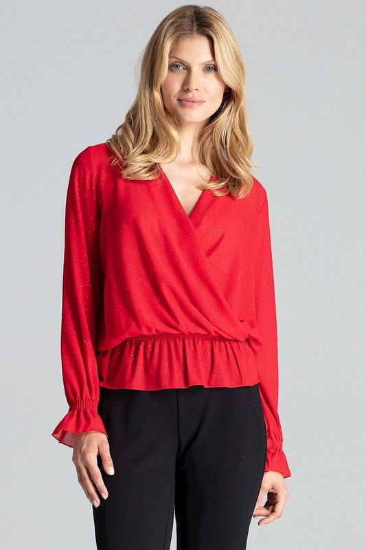 Blouse model 138279 Red by Figl - Blouses