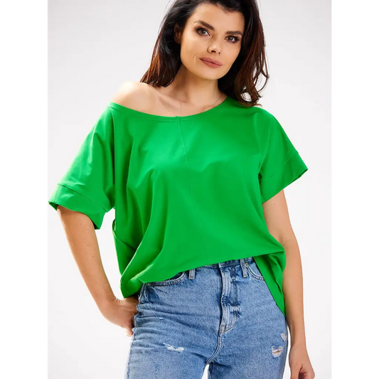 Blouse model 182018 Green by Infinite You - One Size -