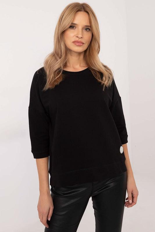 Blouse model 203780 Black by Factory Price - Blouses