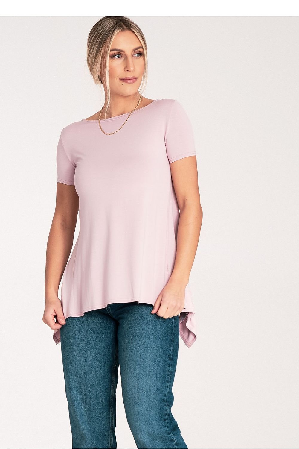 Blouse model 204337 Pink by Figl - Blouses