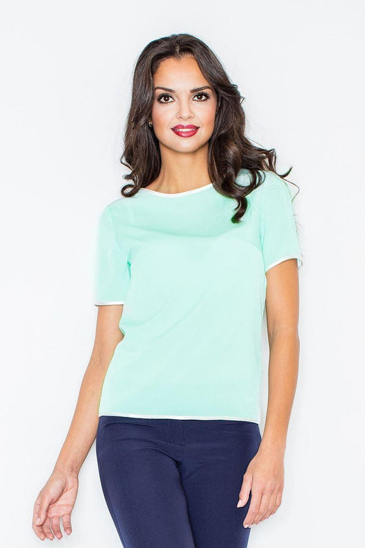 Blouse model 28004 Green by Figl - Blouses