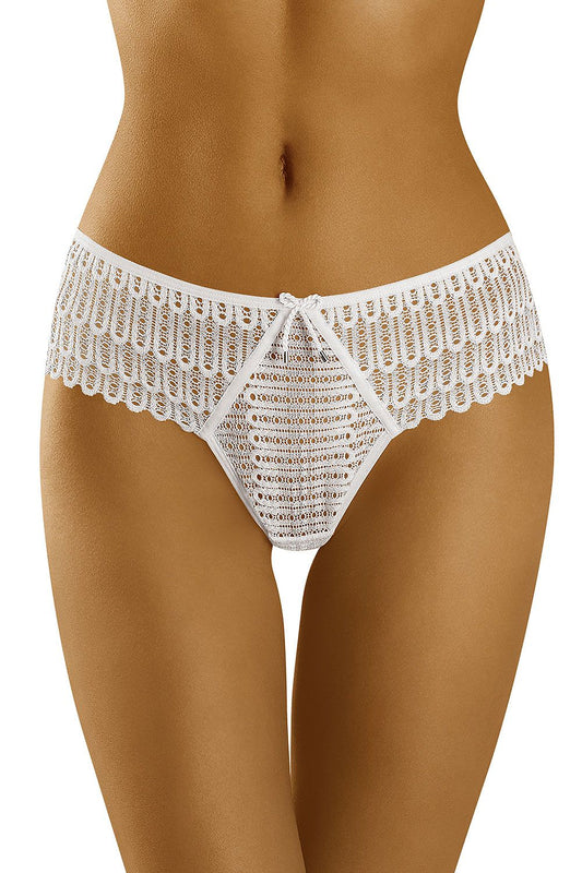 Brazilian style panties model 127423 White by Wolbar