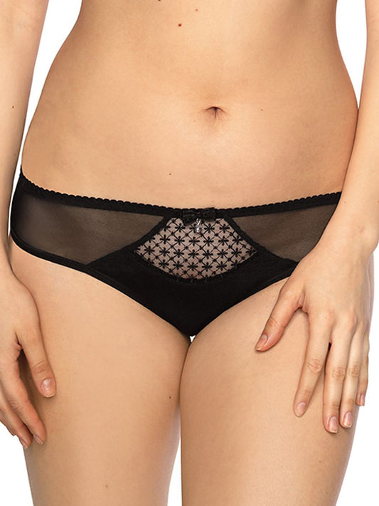 Brazilian style panties model 137165 Black by Gaia - Panties