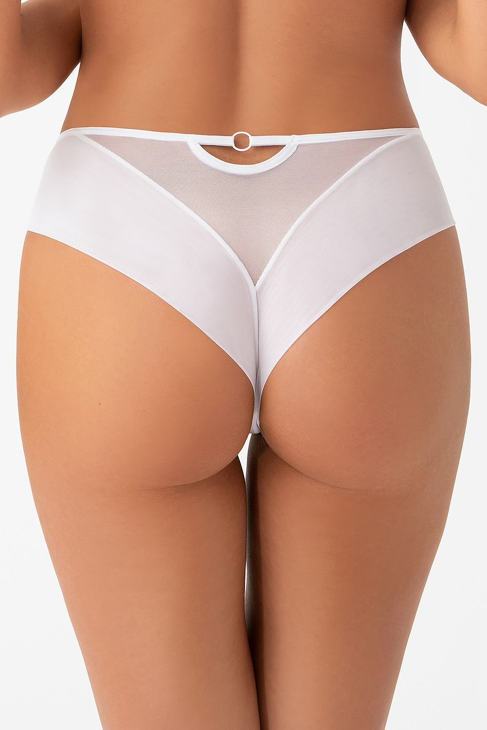 Brazilian style panties model 182032 White by Gorsenia