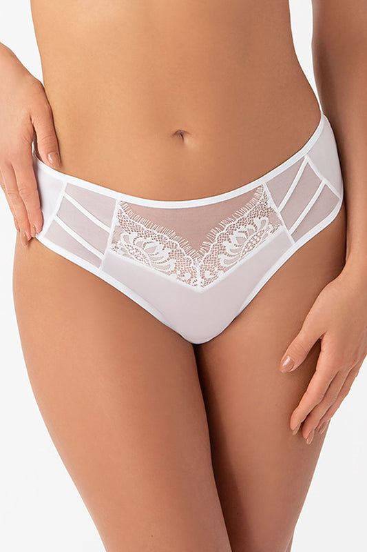 Brazilian style panties model 182032 White by Gorsenia