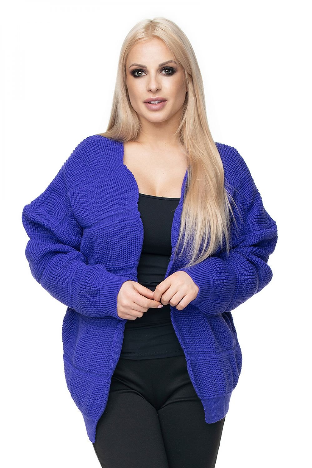 Cardigan model 131590 Violet by PeeKaBoo - One Size