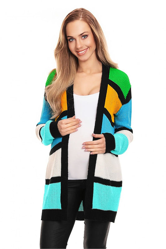 Cardigan model 132011 Multicolor by PeeKaBoo - One Size