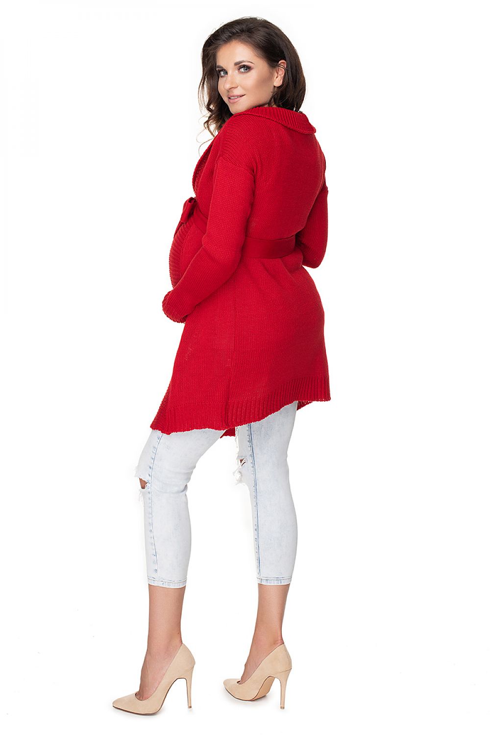 Cardigan model 138237 Red by PeeKaBoo - One Size - Cardigans