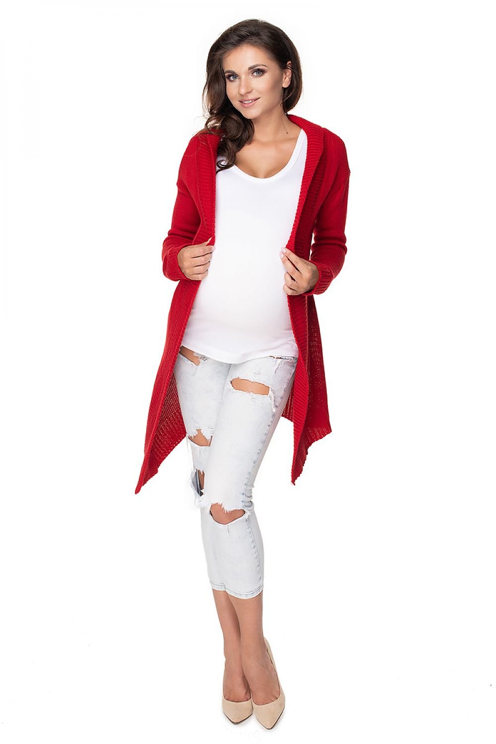 Cardigan model 138237 Red by PeeKaBoo - One Size - Cardigans