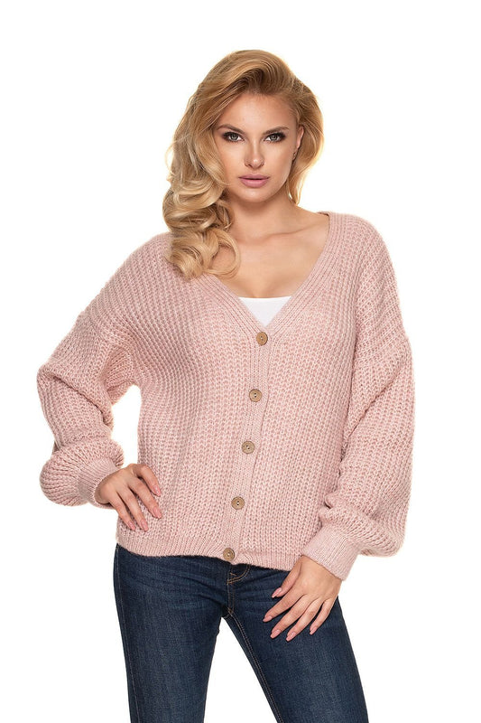 Cardigan model 156914 Pink by PeeKaBoo - One Size