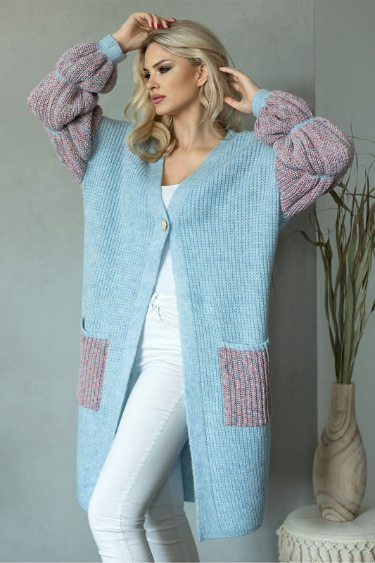 Cardigan model 171309 Multicolor by PeeKaBoo - One Size
