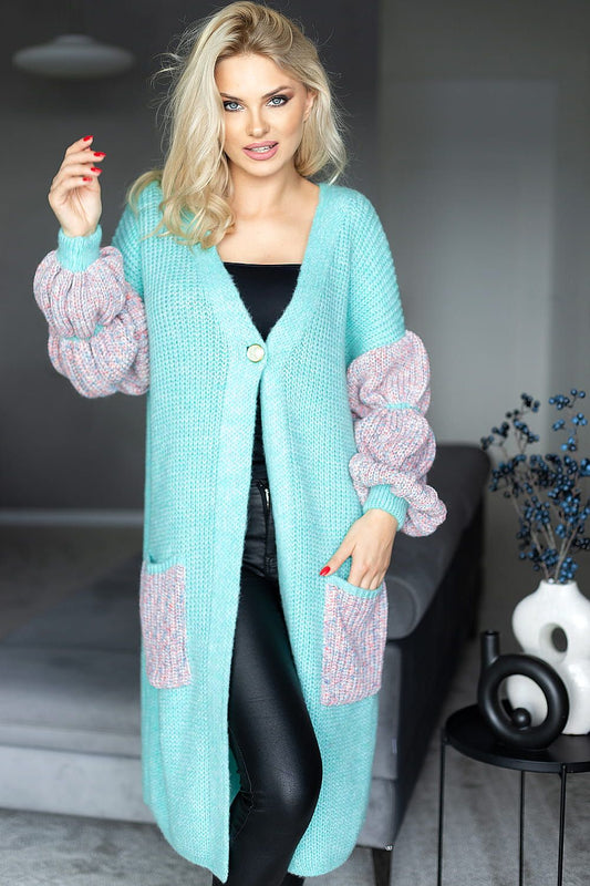Cardigan model 171310 Multicolor by PeeKaBoo - One Size