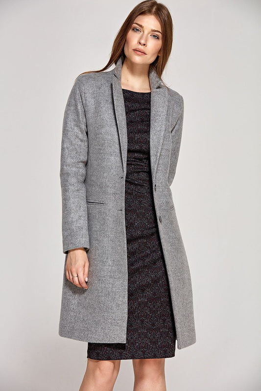 Coat model 149392 Grey by Nife - Coats