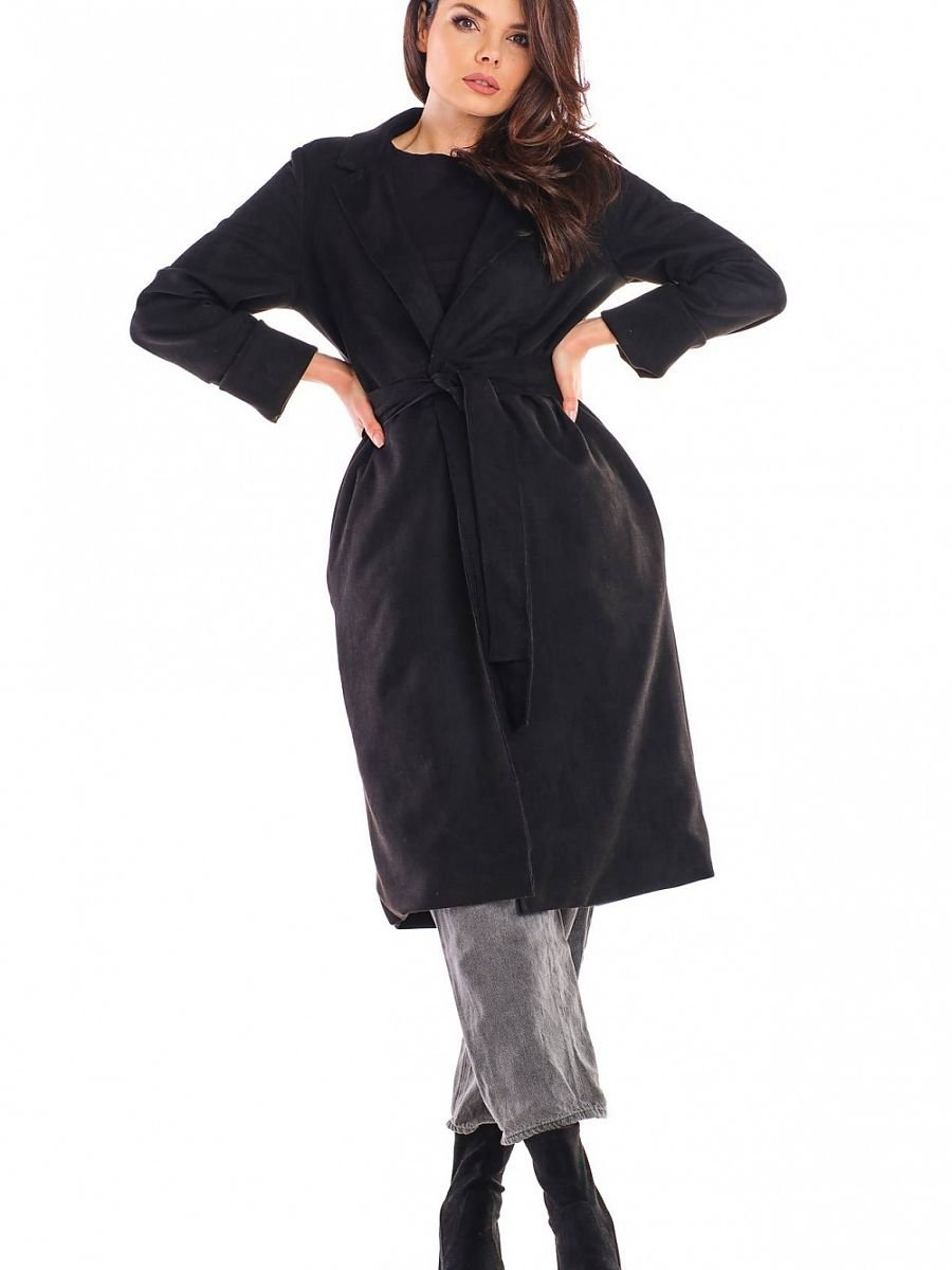 Coat model 158796 Black by awama - Coats